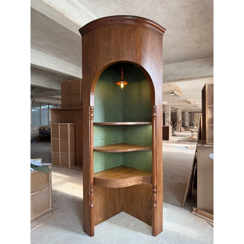 Corner Cabinet Antique Display Cabinet Arch Cabinet Jewelry Ceramic Collection
Corner Cabinet Antique Display Cabinet Arch Cabinet Jewelry Ceramic Collection