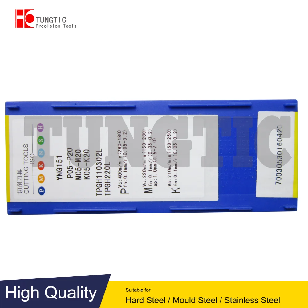TPGH110302L YNG151 TPGH 110302L TPGH220L Carbide Turning Cutter Lathe Inserts Tools Machining Metal
TPGH110302L YNG151 TPGH 110302L TPGH220L Carbide Turning Cutter Lathe Inserts Tools Machining Metal