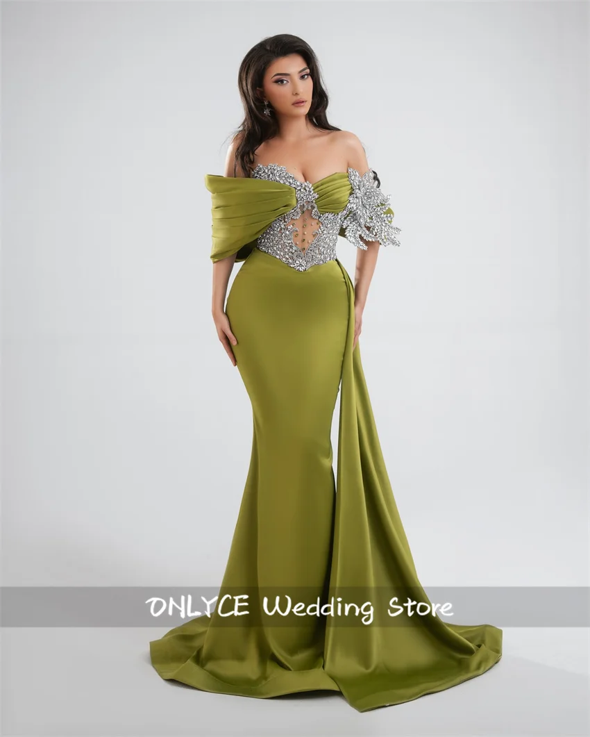 Luxury Green Formal Evening Dresses 2025 Formal Prom Party Dresses Crystals Beading Gems Birthday Party Gowns Customized
Luxury Green Formal Evening Dresses 2025 Formal Prom Party Dresses Crystals Beading Gems Birthday Party Gowns Customized