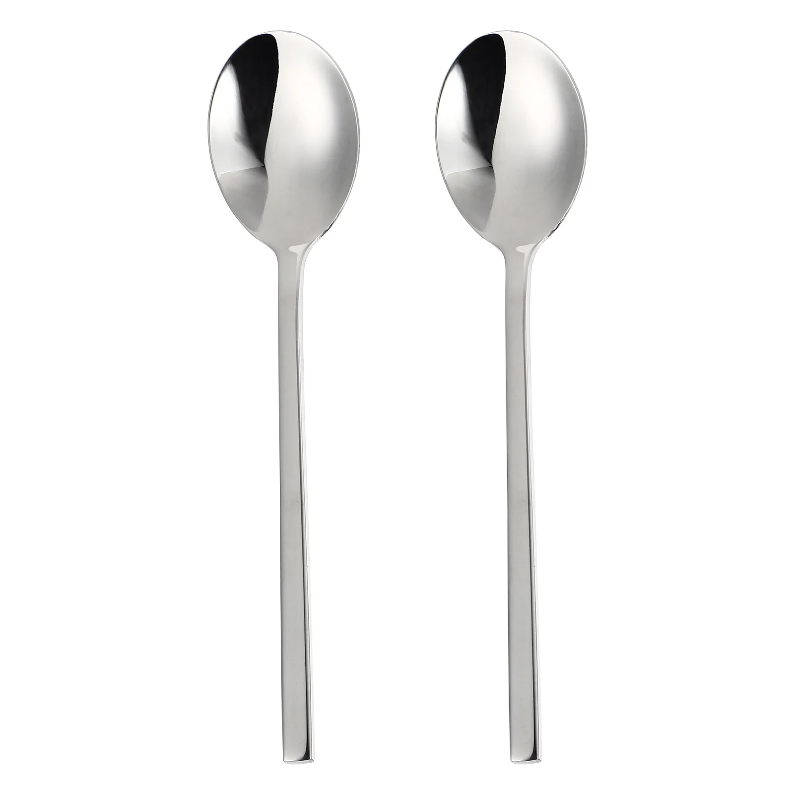 2 pcs Stainless Steel Dessert Spoons Long Handle Yogurt Spoon For Ice Cream Cake Coffee Tea Square Handle Ladle Kitchen Bar Tool
2 pcs Stainless Steel Dessert Spoons Long Handle Yogurt Spoon For Ice Cream Cake Coffee Tea Square Handle Ladle Kitchen Bar Tool