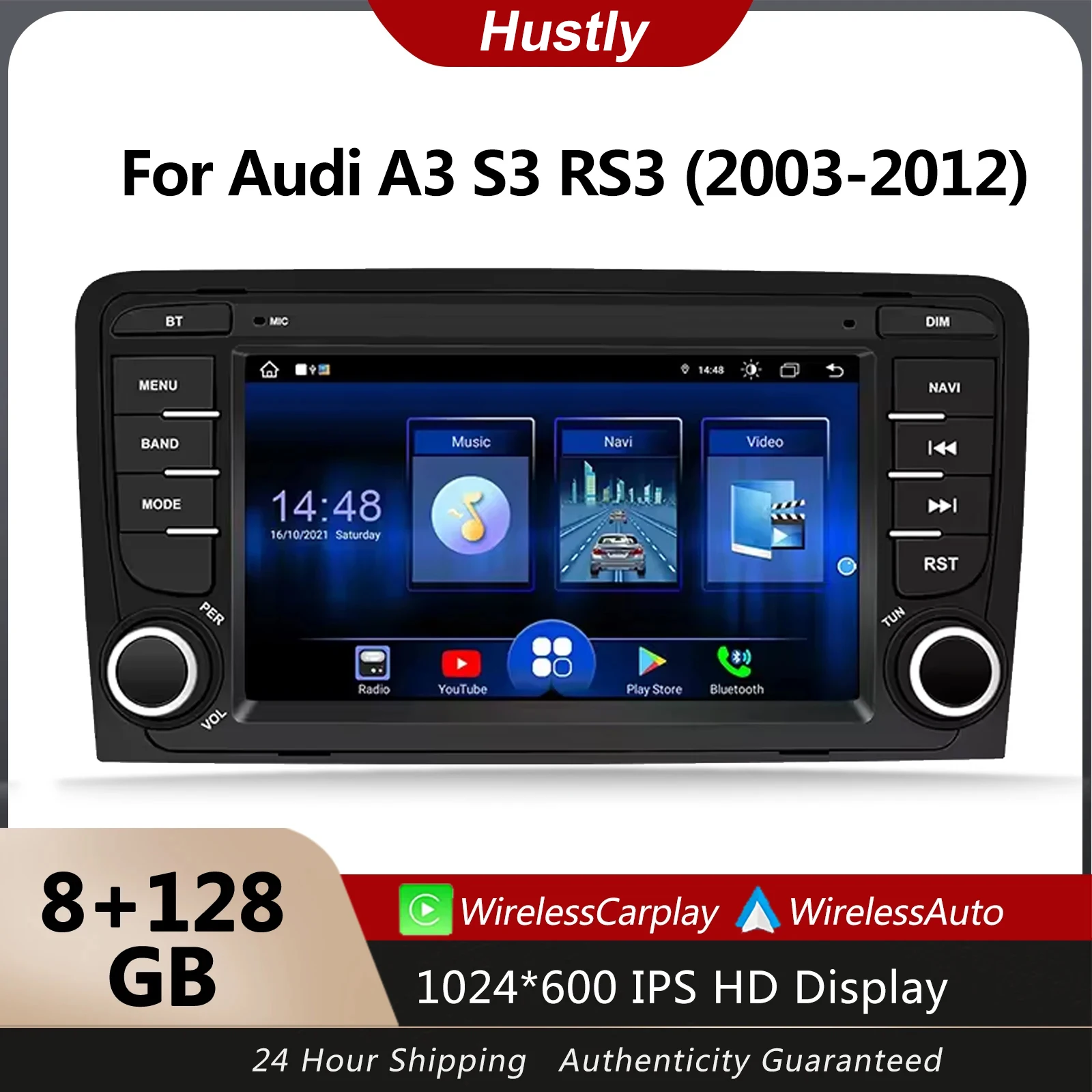 Wireless Carplay Android 13 For Audi A3 RS3 8P Sportback 2002-2013 Car Radio GPS Car Multimedia Video Player 4G WiFi
Wireless Carplay Android 13 For Audi A3 RS3 8P Sportback 2002-2013 Car Radio GPS Car Multimedia Video Player 4G WiFi