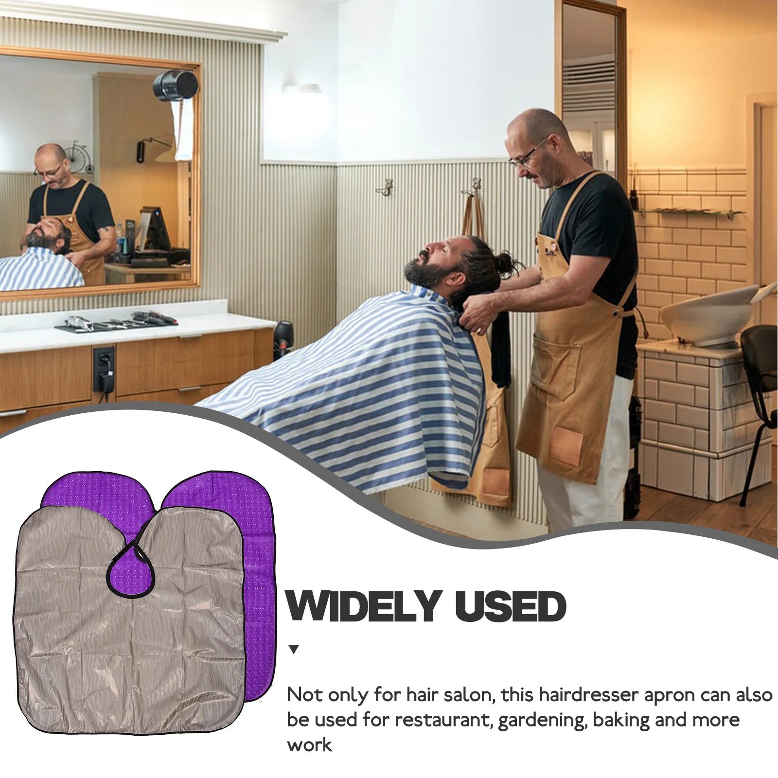 Hairdressing Shawl Men Barber Apron Haircut Hairdresser Hairstylist Aprons Working for
Hairdressing Shawl Men Barber Apron Haircut Hairdresser Hairstylist Aprons Working for