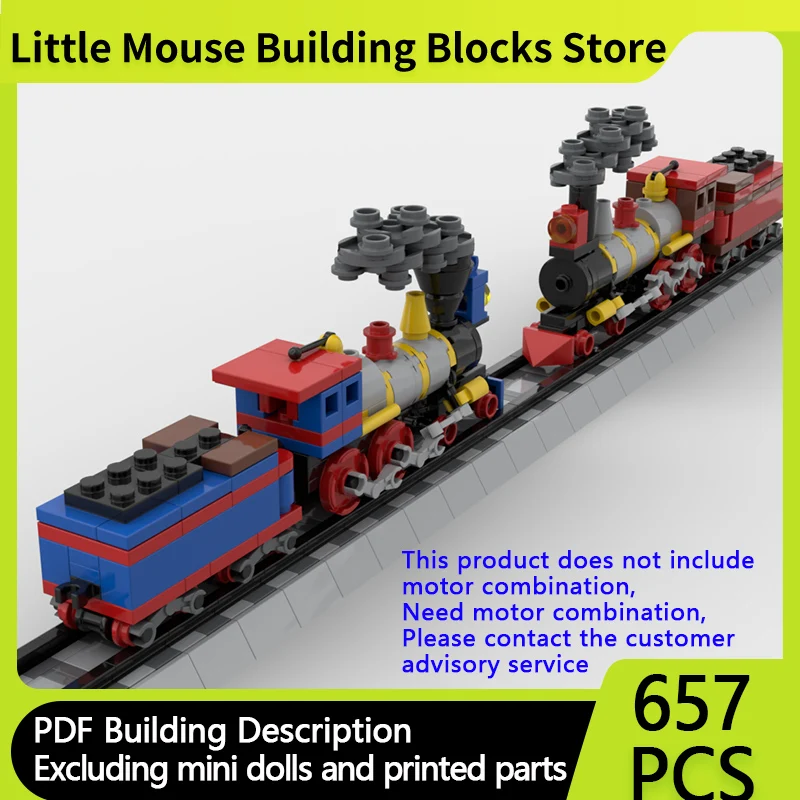 City Car Model MOC Building Bricks 4-4-0 Steam Engine Locomotive Modular Technology Gifts Holiday Assemble Children Toys Suit
City Car Model MOC Building Bricks 4-4-0 Steam Engine Locomotive Modular Technology Gifts Holiday Assemble Children Toys Suit