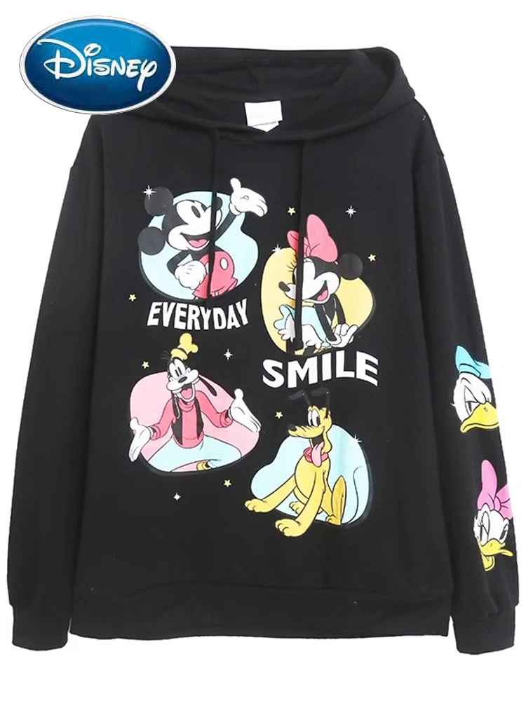 Disney Sweatshirt Family Minnie Mickey Mouse Goofy Pluto Letter Cartoon Print Women Hooded Long Sleeve Fleece Jumper Tops Black
Disney Sweatshirt Family Minnie Mickey Mouse Goofy Pluto Letter Cartoon Print Women Hooded Long Sleeve Fleece Jumper Tops Black