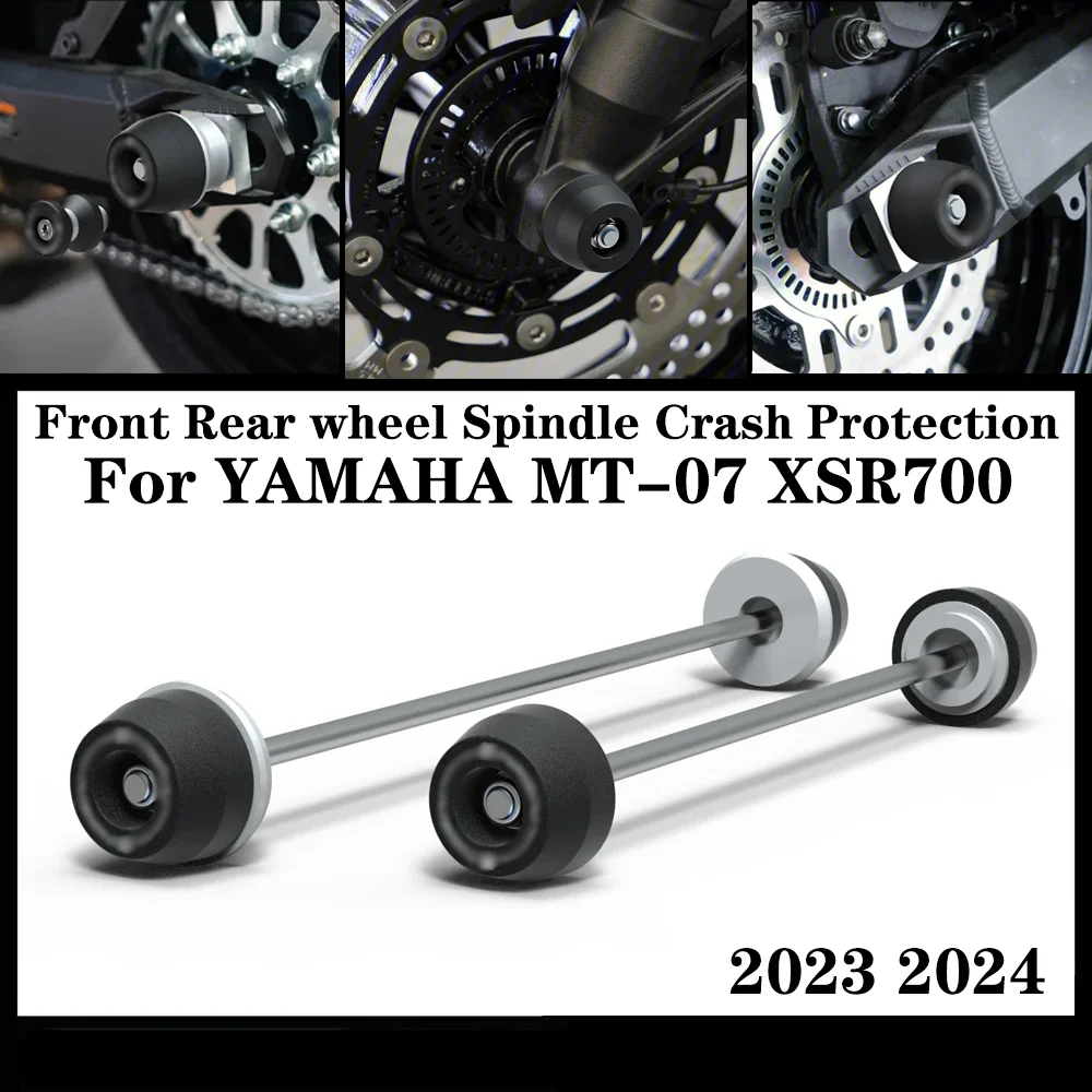 Motorcycle Front & Rear Axle Fork Crash Sliders Wheel Protection For YAMAHA MT-07 XSR700 2023 2024
Motorcycle Front & Rear Axle Fork Crash Sliders Wheel Protection For YAMAHA MT-07 XSR700 2023 2024