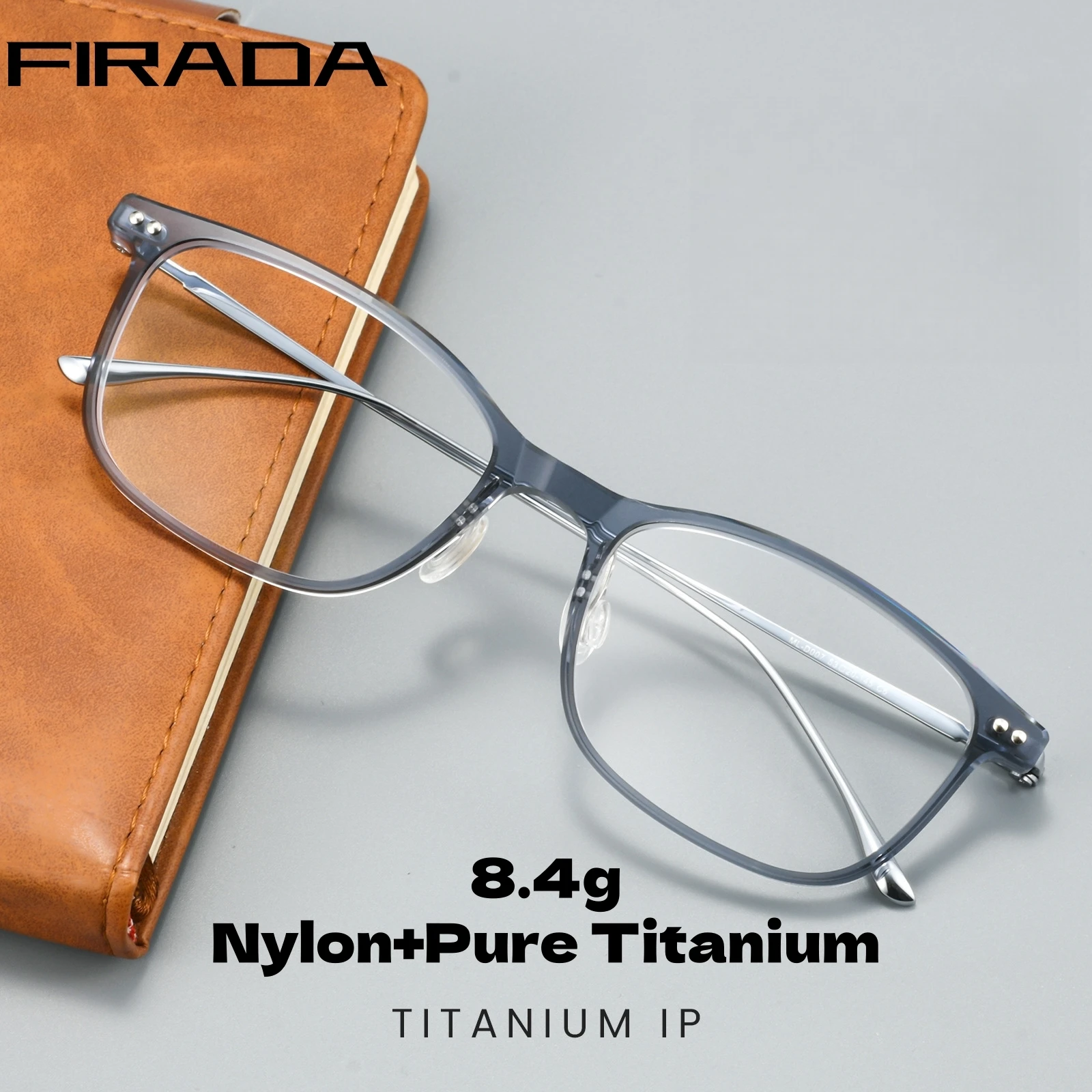 FIRADA New Fashion Transparent Nylon Square Eyeglasses Men Ultra-light Retro Luxury Pure Titanium Glasses Frame For Women ML007D
FIRADA New Fashion Transparent Nylon Square Eyeglasses Men Ultra-light Retro Luxury Pure Titanium Glasses Frame For Women ML007D
