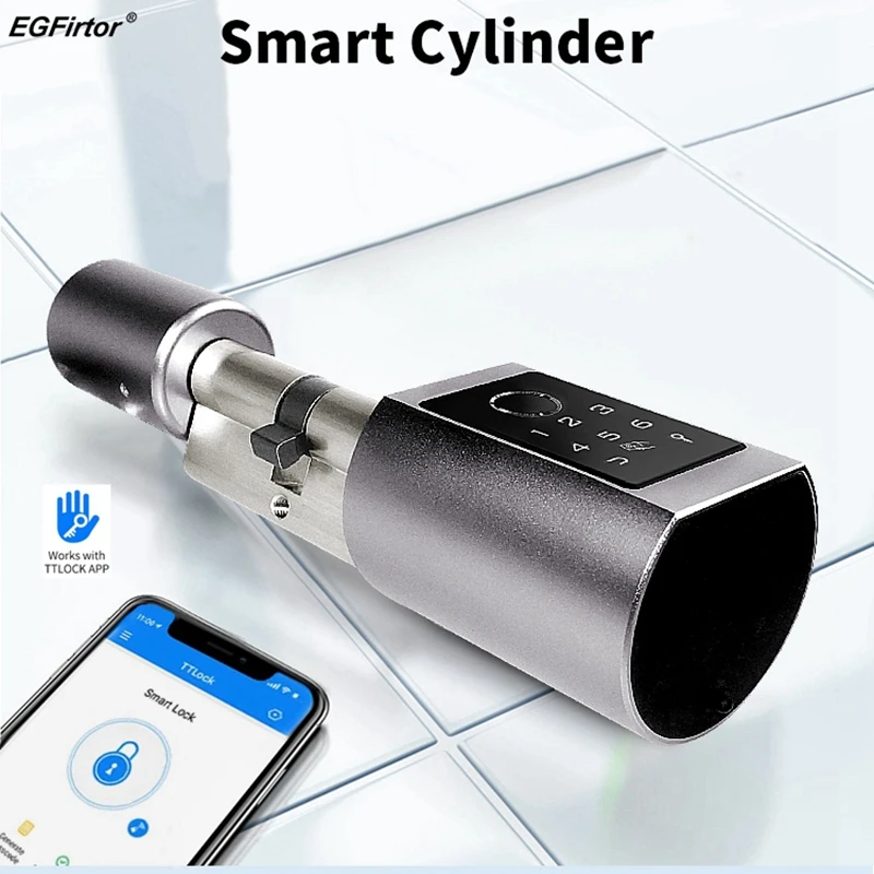 TTLock Bluetooth Waterproof Fingerprint Door Lock Cylinder 70mm APP Remote DIY Quick Installation Sutable For EU Profile Lock
TTLock Bluetooth Waterproof Fingerprint Door Lock Cylinder 70mm APP Remote DIY Quick Installation Sutable For EU Profile Lock