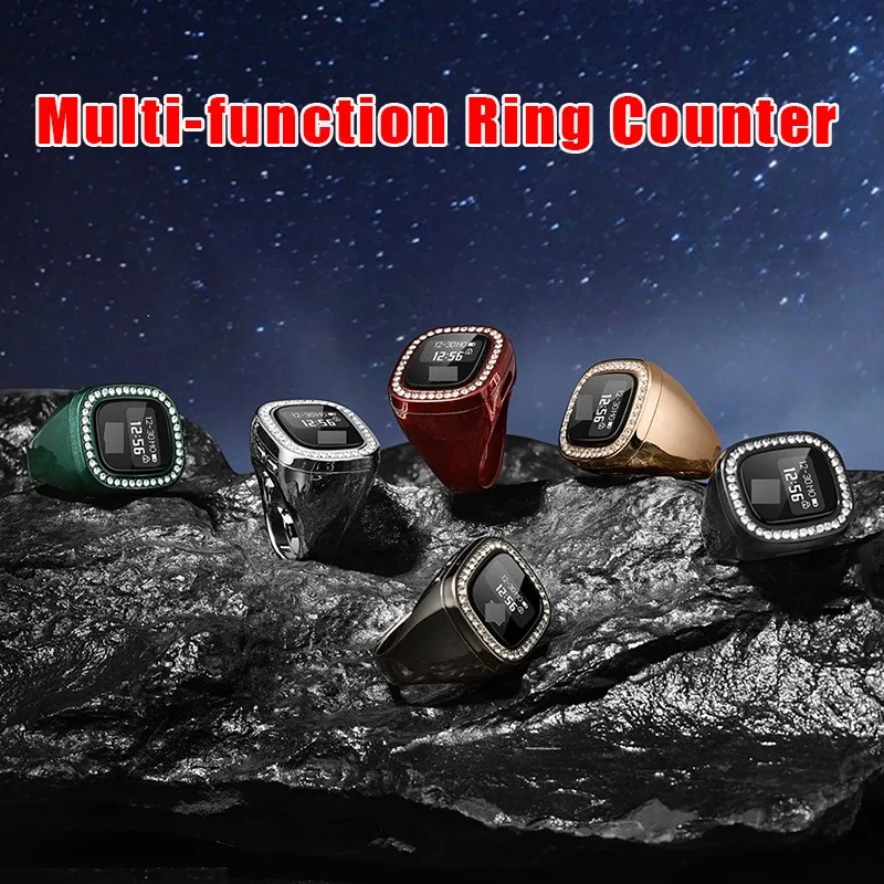 Цифровые кольца для счетчика пальцев с сигнализацией Азана и напоминанием о вибрации Унисекс Многоканальный OLED-экран Интеллектуальные треки Tasbih
Цифровые кольца для счетчика пальцев с сигнализацией Азана и напоминанием о вибрации Унисекс Многоканальный OLED-экран Интеллектуальные треки Tasbih