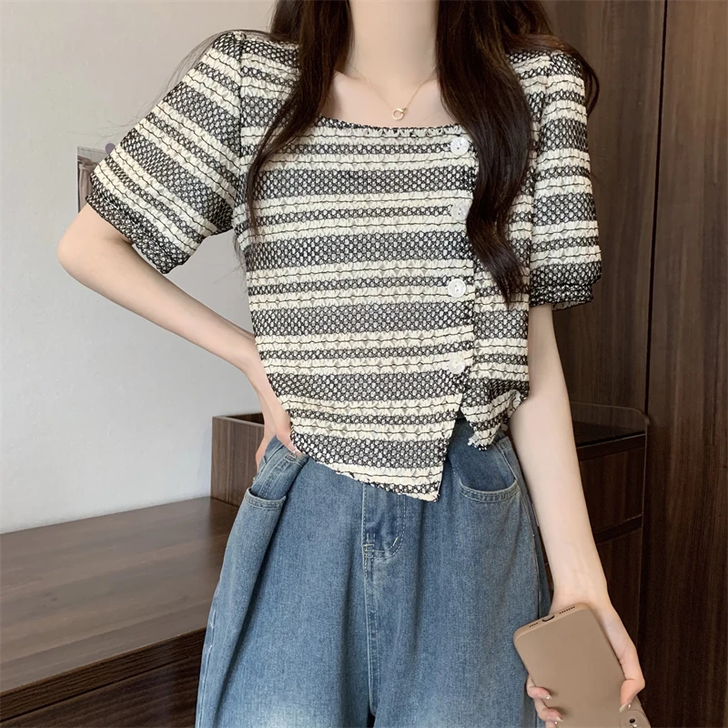 French Sle ort Sve Knitted Cardigan Women's Slim Fit Top Vintage Korean Design Spring New Arrival Bubble Sve
French Sle ort Sve Knitted Cardigan Women's Slim Fit Top Vintage Korean Design Spring New Arrival Bubble Sve