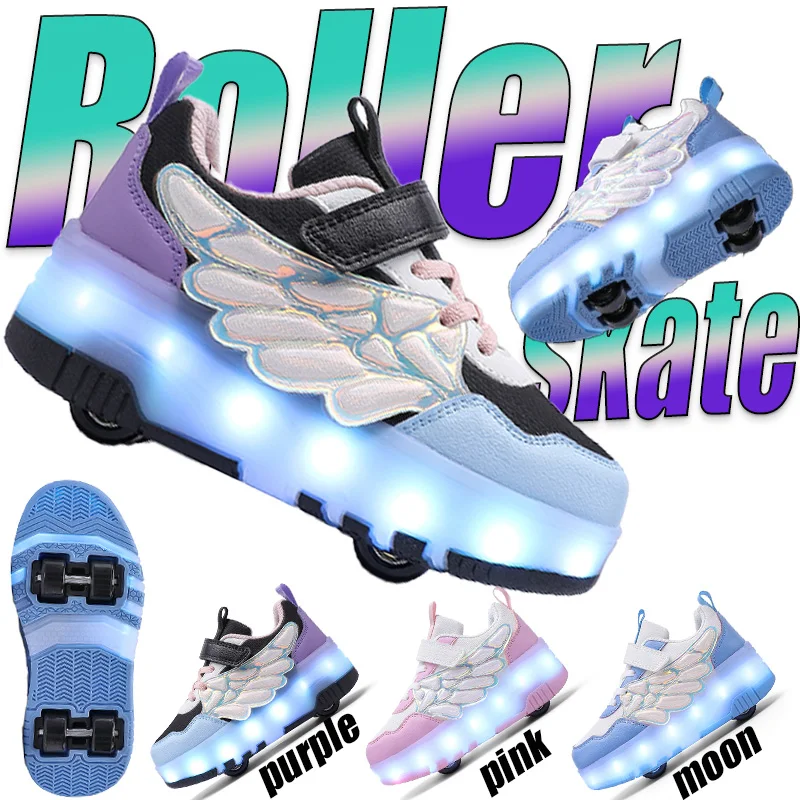 Children's Fashion 4 wheel roller skates for boys and grils outdoor wheel shoes sports shoes with led lights
Children's Fashion 4 wheel roller skates for boys and grils outdoor wheel shoes sports shoes with led lights