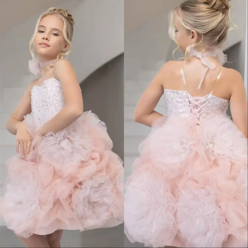 Luxury Sleeveless Flower Girl Wedding Dress Sequined Toddler Princess Birthday Party Dress Customized Tutu Girls Pageant Gown
Luxury Sleeveless Flower Girl Wedding Dress Sequined Toddler Princess Birthday Party Dress Customized Tutu Girls Pageant Gown