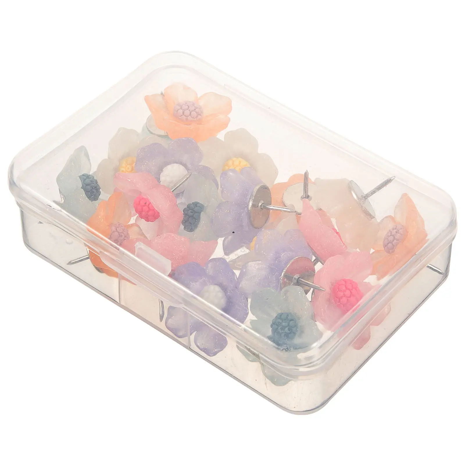 20Pcs Delicate Pushpins Multi-Function Thumbtacks Flower Shaped Convenient Office Desk Accessories Map Marking
20Pcs Delicate Pushpins Multi-Function Thumbtacks Flower Shaped Convenient Office Desk Accessories Map Marking