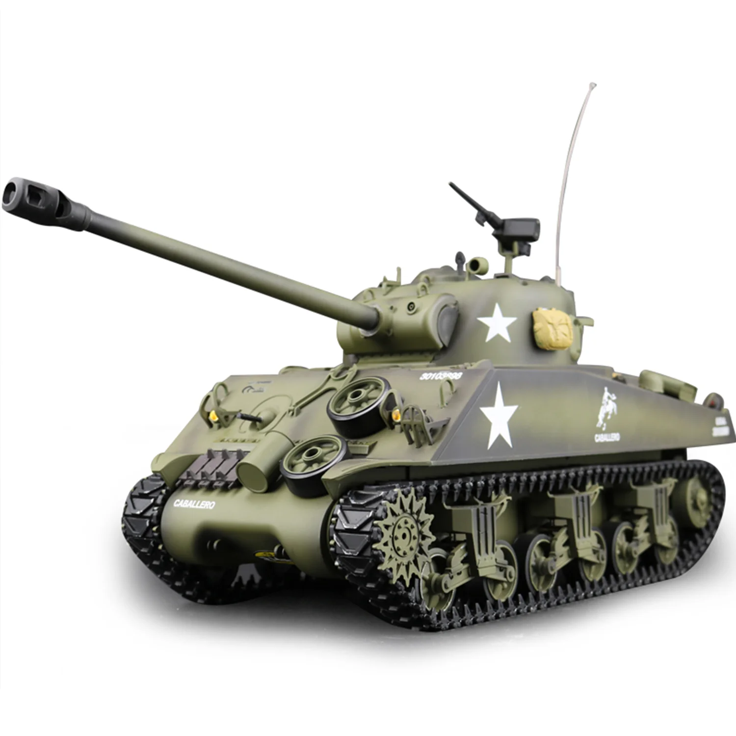 Heng Long rc tanks 1/16 U.S. M4A3 Sherman tank Model(Spray - painted Version)(7.0&2.4GHz(Metal Chassis&360°Rotate Turret&7000mah
Heng Long rc tanks 1/16 U.S. M4A3 Sherman tank Model(Spray - painted Version)(7.0&2.4GHz(Metal Chassis&360°Rotate Turret&7000mah