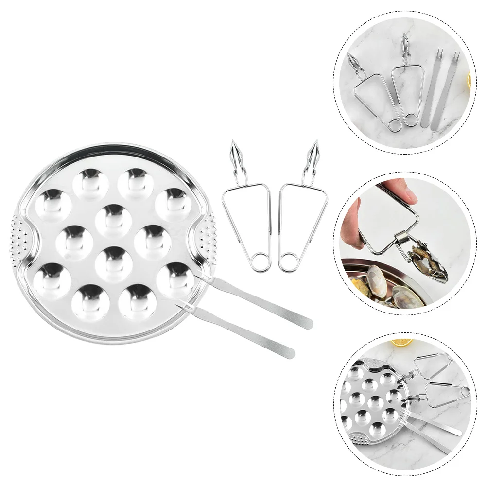 Baked Snail Tableware Escargot Dish Plate Trays Baking Bakeware Clip Stainless Steel French Accessory
Baked Snail Tableware Escargot Dish Plate Trays Baking Bakeware Clip Stainless Steel French Accessory