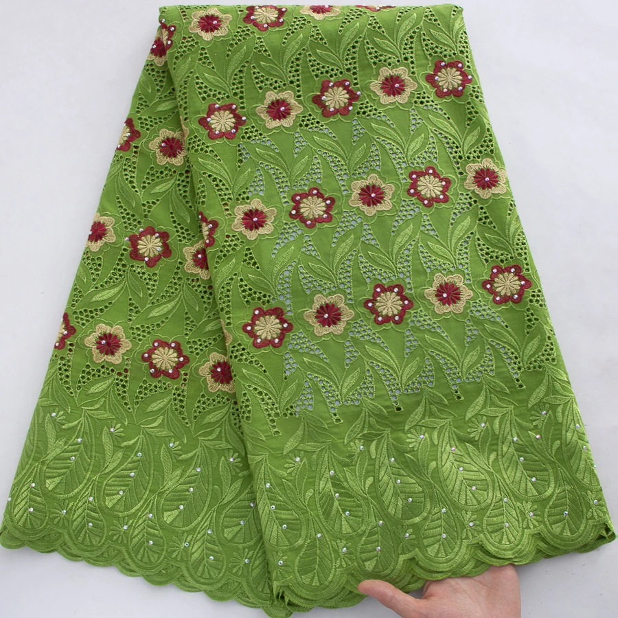 5Yards Green African Cotton Lace Fabric - Embroidered Floral Swiss Voile Lace Material For Sewing Party & Bridal Dresses
5Yards Green African Cotton Lace Fabric - Embroidered Floral Swiss Voile Lace Material For Sewing Party & Bridal Dresses