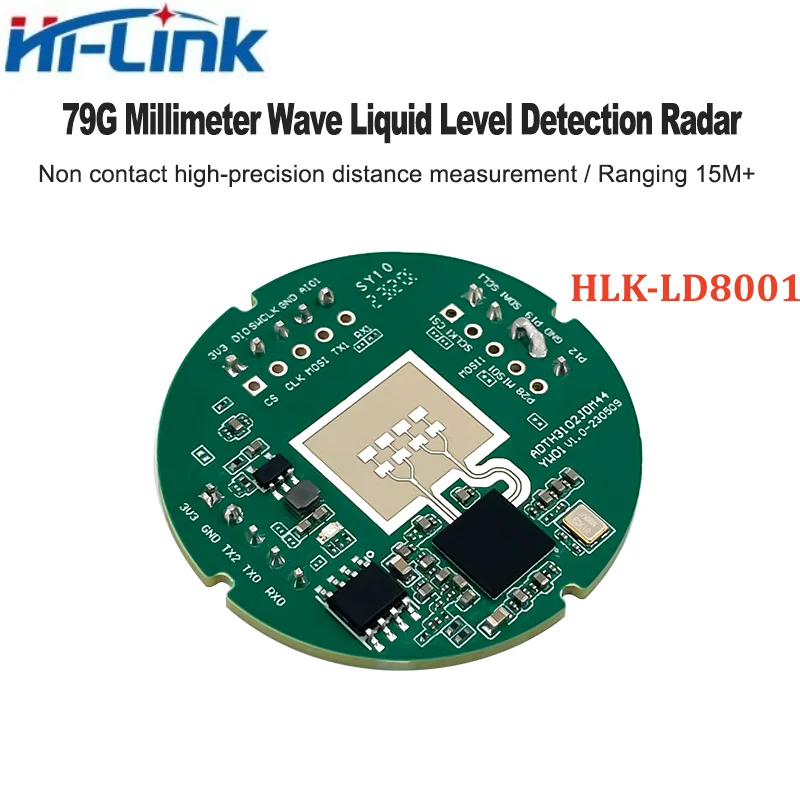 Hi-link HLK-LD8001 80GHz Millimeter Wave Liquid Level Radar Module High Precision FMCW Ranging Sensor For Industrial Tank
Hi-link HLK-LD8001 80GHz Millimeter Wave Liquid Level Radar Module High Precision FMCW Ranging Sensor For Industrial Tank