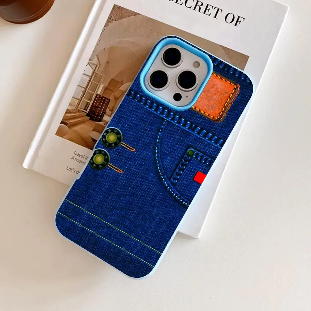 Jeans Texture Phone Case for iPhone 17 16 15 14 13 12 11 Air Pro Max Plus Jelly Double layer Light Blue Cover
Jeans Texture Phone Case for iPhone 17 16 15 14 13 12 11 Air Pro Max Plus Jelly Double layer Light Blue Cover