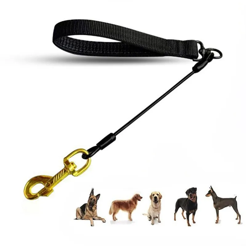 Short Large Dog Leash Stainless steel Big Dog Lead One step traction rope Explosion-proof dogs Short Lead belt padded handle
Short Large Dog Leash Stainless steel Big Dog Lead One step traction rope Explosion-proof dogs Short Lead belt padded handle