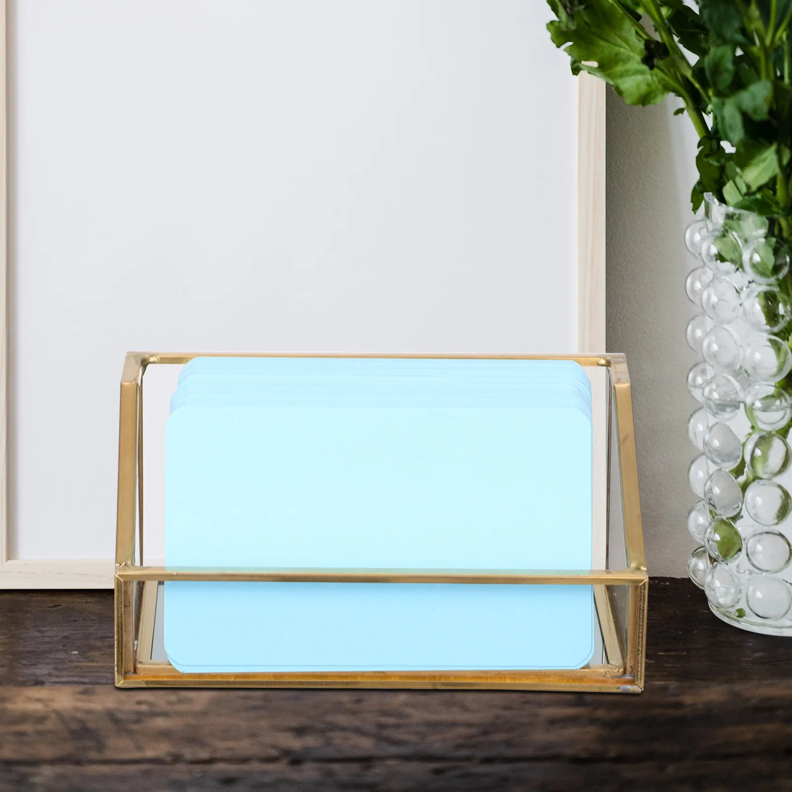 Brass and Glass Business Card Holder Desk Display Stand Organizer for Office Name Cards Receipts Bills Multi-Functional Elegant
Brass and Glass Business Card Holder Desk Display Stand Organizer for Office Name Cards Receipts Bills Multi-Functional Elegant