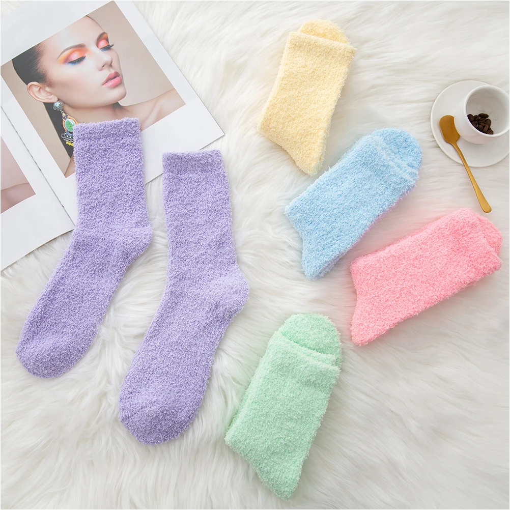 5 Pairs Girl Socks Floor Coral Fleece Stockings Winter Thermal Warm Sleeping Household Man
5 Pairs Girl Socks Floor Coral Fleece Stockings Winter Thermal Warm Sleeping Household Man