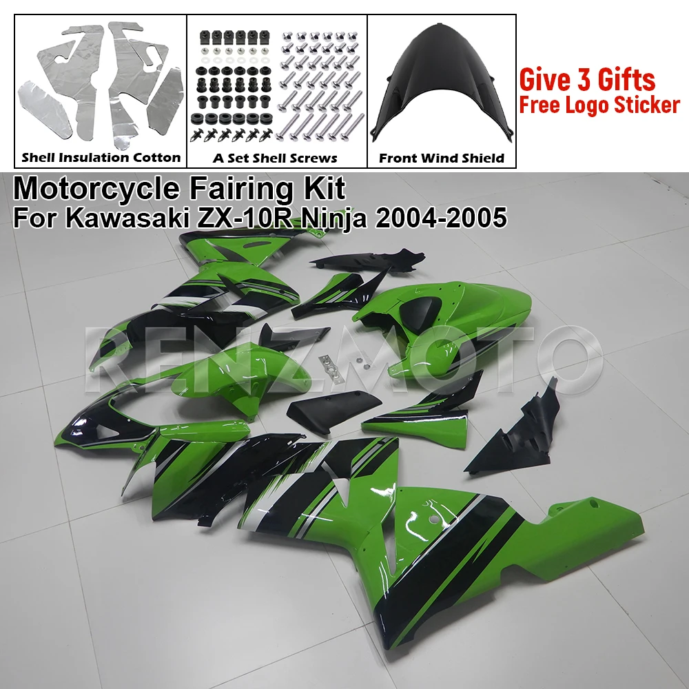 Motorcycle Accessories Fairings Injection Mold Painted ABS Plastic Bodywork Kits For Kawasaki ZX-10R Ninja 2004-2005 K1005-103a
Motorcycle Accessories Fairings Injection Mold Painted ABS Plastic Bodywork Kits For Kawasaki ZX-10R Ninja 2004-2005 K1005-103a