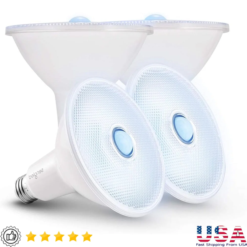 Motion Sensor Flood Lights Outdoor E26 Base PAR38 Dusk to Dawn Security Light Bulbs 5000K Daylight Waterproof Energy Saving
Motion Sensor Flood Lights Outdoor E26 Base PAR38 Dusk to Dawn Security Light Bulbs 5000K Daylight Waterproof Energy Saving