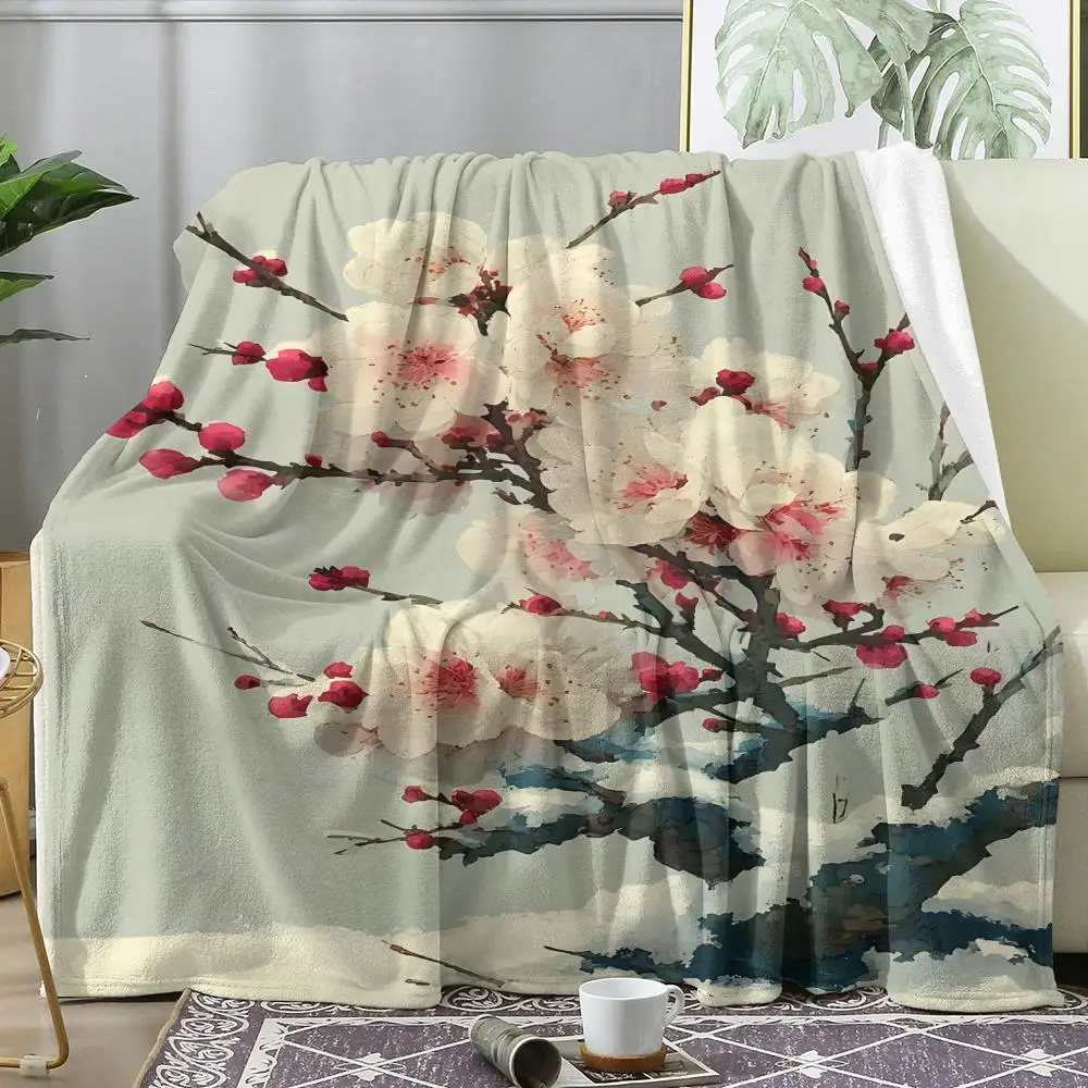 Plum Blossom Throw Soft Flannel AC Blanket Lightweight Summer Nap Throw Cozy Blanket for Sofa Bed Travel Home
Plum Blossom Throw Soft Flannel AC Blanket Lightweight Summer Nap Throw Cozy Blanket for Sofa Bed Travel Home