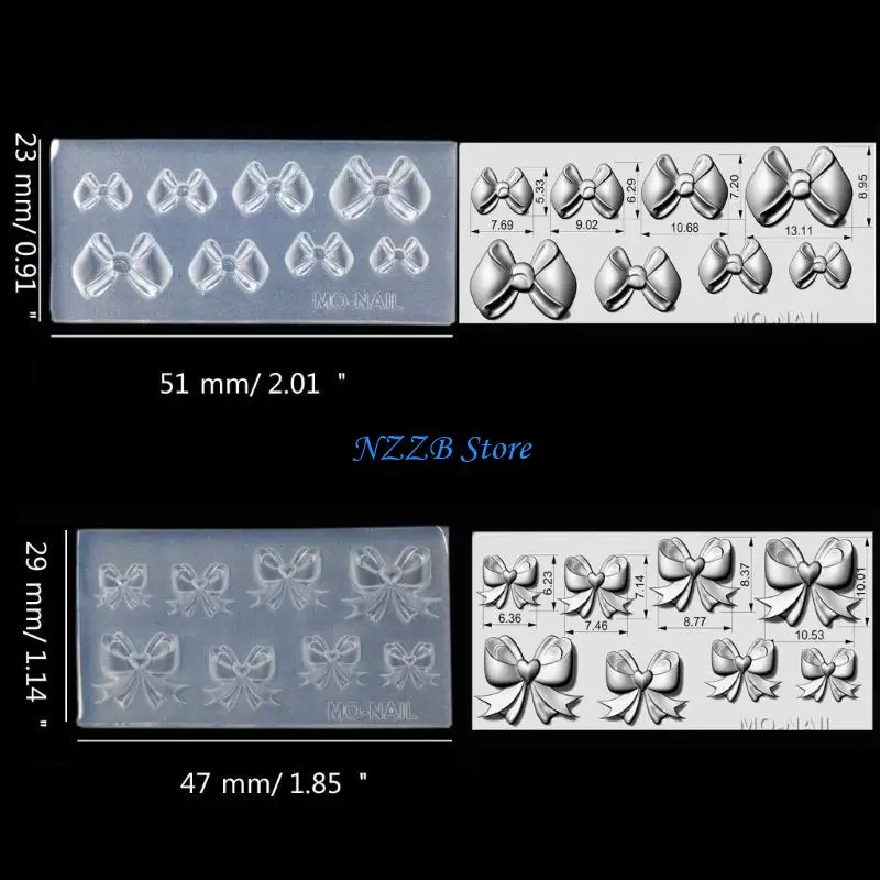 T21F 4pcs Bowknot Art Casting плесень тисненой силиконовые формы для украшений ногтей
T21F 4pcs Bowknot Art Casting плесень тисненой силиконовые формы для украшений ногтей