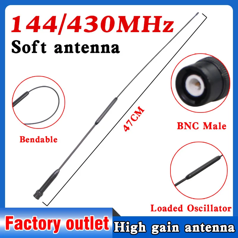 Diamond RH901S UHF/VHF Dual Band 144/430MHz BNC Male Antenna for Moto ICOM IC-V8 IC-V80/V80E IC-V82 IC-V85 Walkie Talkie Radio
Diamond RH901S UHF/VHF Dual Band 144/430MHz BNC Male Antenna for Moto ICOM IC-V8 IC-V80/V80E IC-V82 IC-V85 Walkie Talkie Radio