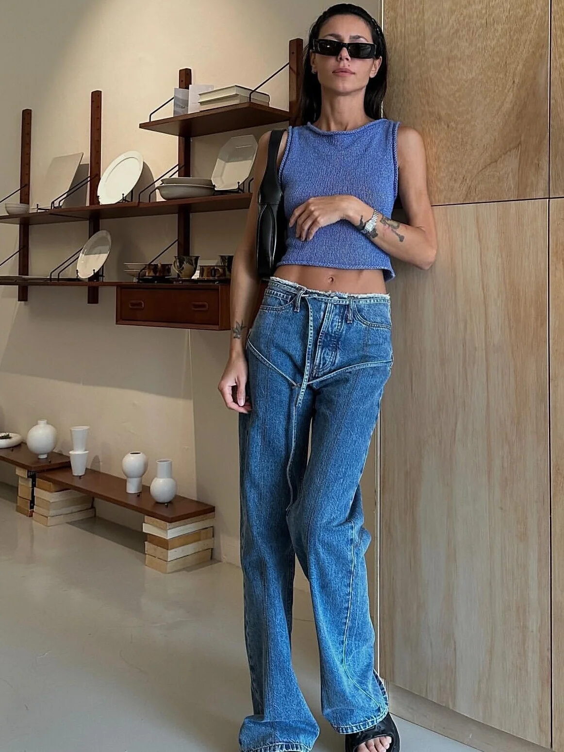 Washed Denim Jeans 26 New Pepamack Fabric Vintage mid Waist Hem Double Belt Ladies Casual Style Natural Waist Cotton Blue
Washed Denim Jeans 26 New Pepamack Fabric Vintage mid Waist Hem Double Belt Ladies Casual Style Natural Waist Cotton Blue
