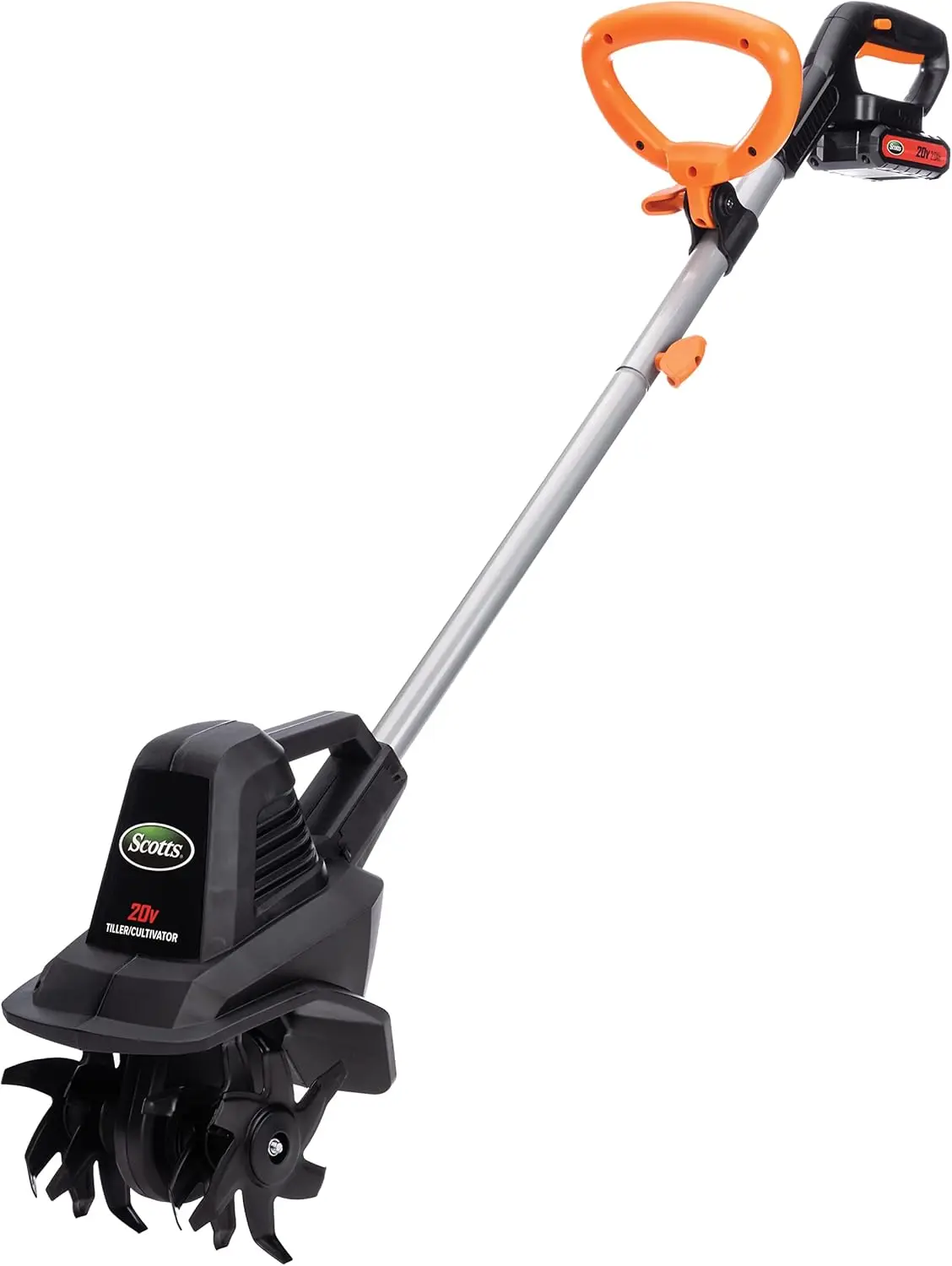 20-Volt Cordless Garden Tiller Cultivator with 7.5-Inch Blade, Includes 2AH Battery and Fast Charger for Easy Soil Preparation
20-Volt Cordless Garden Tiller Cultivator with 7.5-Inch Blade, Includes 2AH Battery and Fast Charger for Easy Soil Preparation