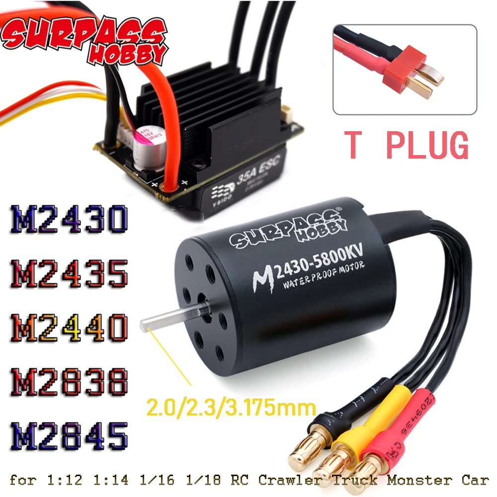 Surpass Hobby RC бесщеточный 35A/45A ESC M2430/2435/2440/2845/2838 водонепроницаемый комбинированный двигатель для 1:12 1:14 1/16 1/18 RC Truck Monster
Surpass Hobby RC бесщеточный 35A/45A ESC M2430/2435/2440/2845/2838 водонепроницаемый комбинированный двигатель для 1:12 1:14 1/16 1/18 RC Truck Monster