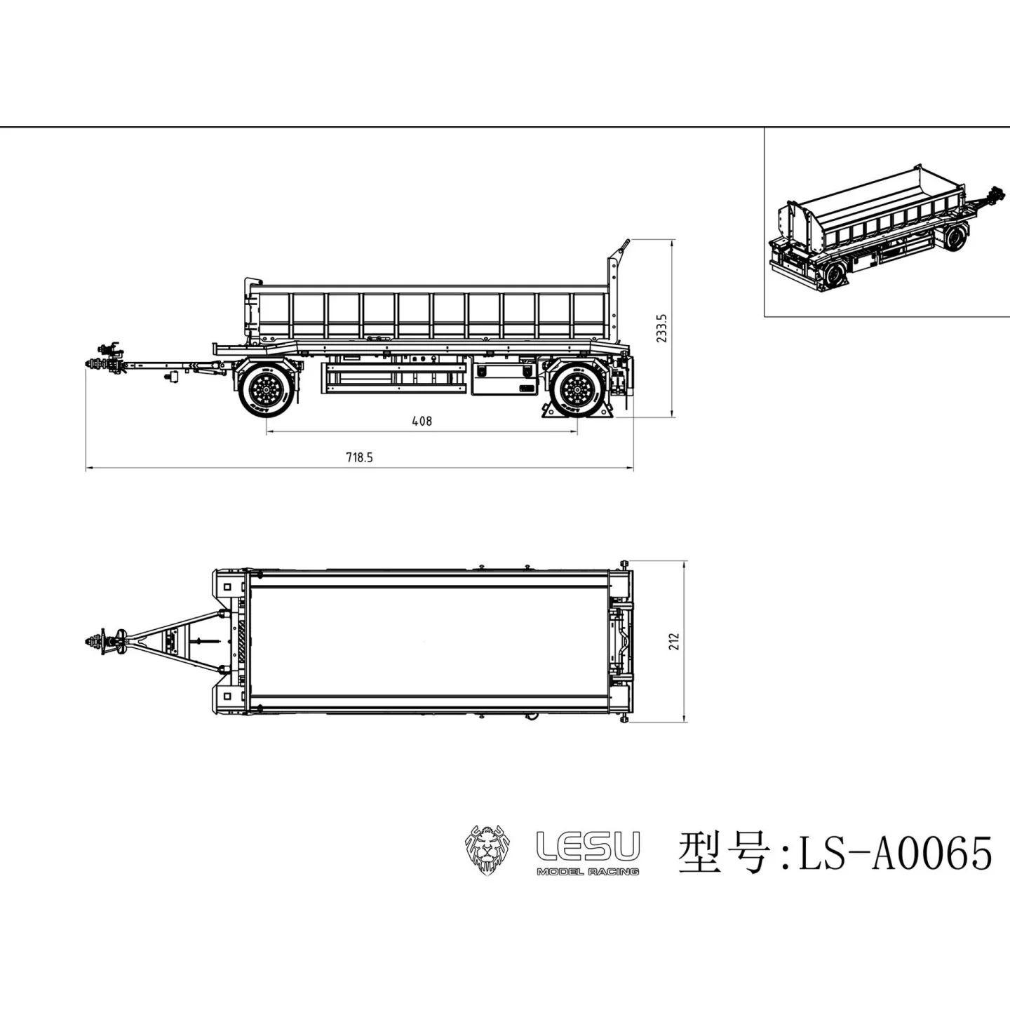 Metal 1/14 RC Trailer Model A0065 with Lights for LESU Remote Control Hydraulic Roll on off Dumper Radio Controlled Tipper Model
Metal 1/14 RC Trailer Model A0065 with Lights for LESU Remote Control Hydraulic Roll on off Dumper Radio Controlled Tipper Model