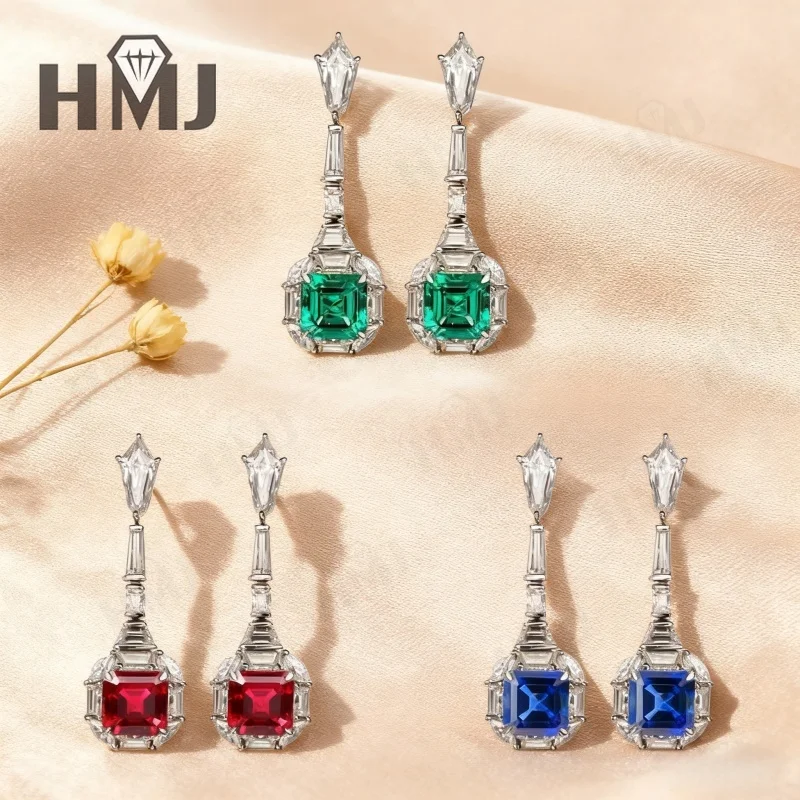 Выращенные в лаборатории серьги Columbia Emerald Asscher, роскошные ювелирные изделия из зеленых драгоценных камней для женщин, идеальный рождественский и пасхальный подарок
Выращенные в лаборатории серьги Columbia Emerald Asscher, роскошные ювелирные изделия из зеленых драгоценных камней для женщин, идеальный рождественский и пасхальный подарок