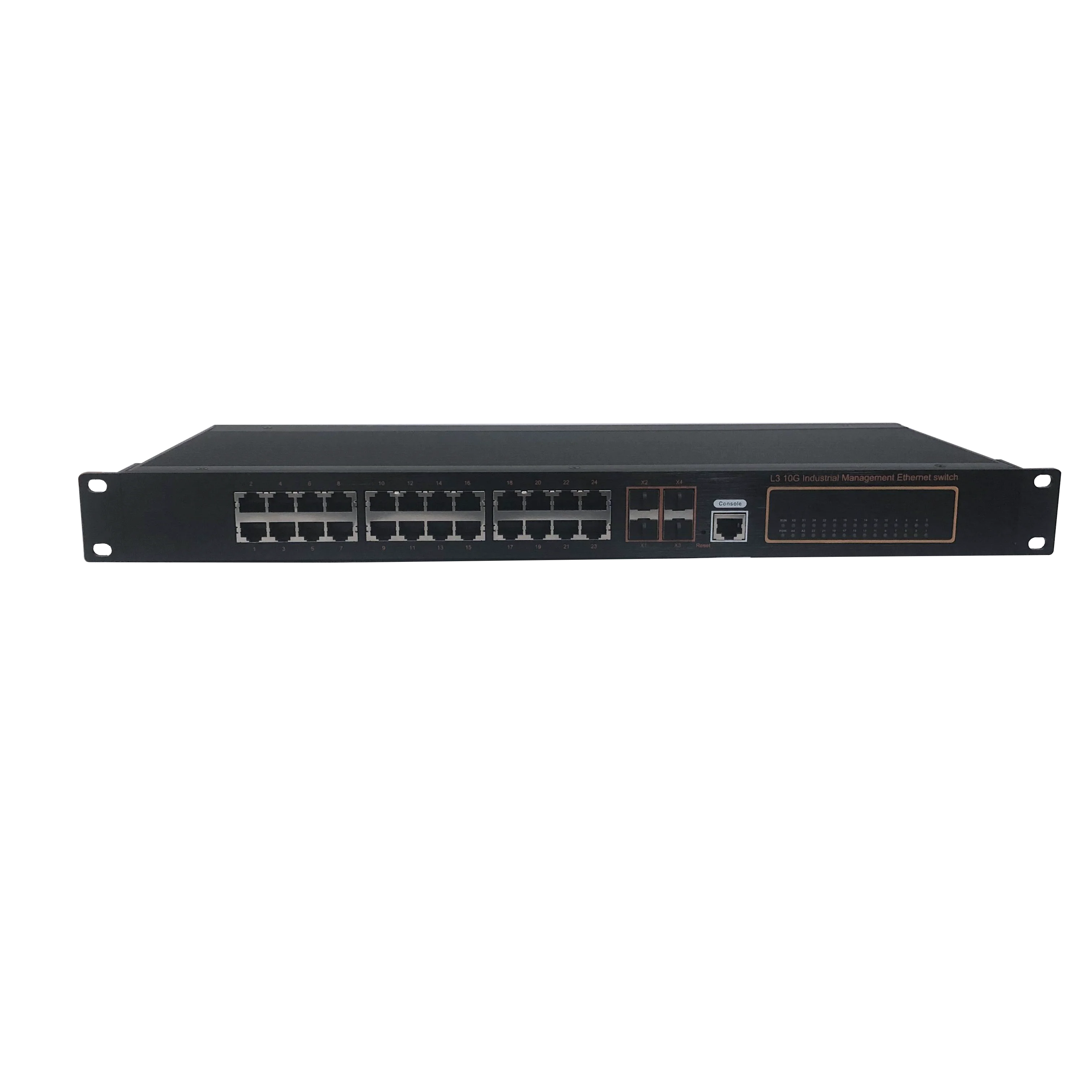IEEE802.3af/at POE+ L3 Managed Industrial Ethernet Switch Gigabit 24 Port 10G Uplink 4*SFP Managed Core 10G Switch
IEEE802.3af/at POE+ L3 Managed Industrial Ethernet Switch Gigabit 24 Port 10G Uplink 4*SFP Managed Core 10G Switch