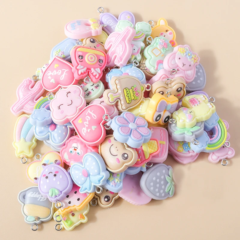 Leslie 15pcs Colorful Resin Animal Unicorn Rabbit Cat Alpaca Charms for Bracelet Necklace Handmade Jewelry Making Accessories
Leslie 15pcs Colorful Resin Animal Unicorn Rabbit Cat Alpaca Charms for Bracelet Necklace Handmade Jewelry Making Accessories