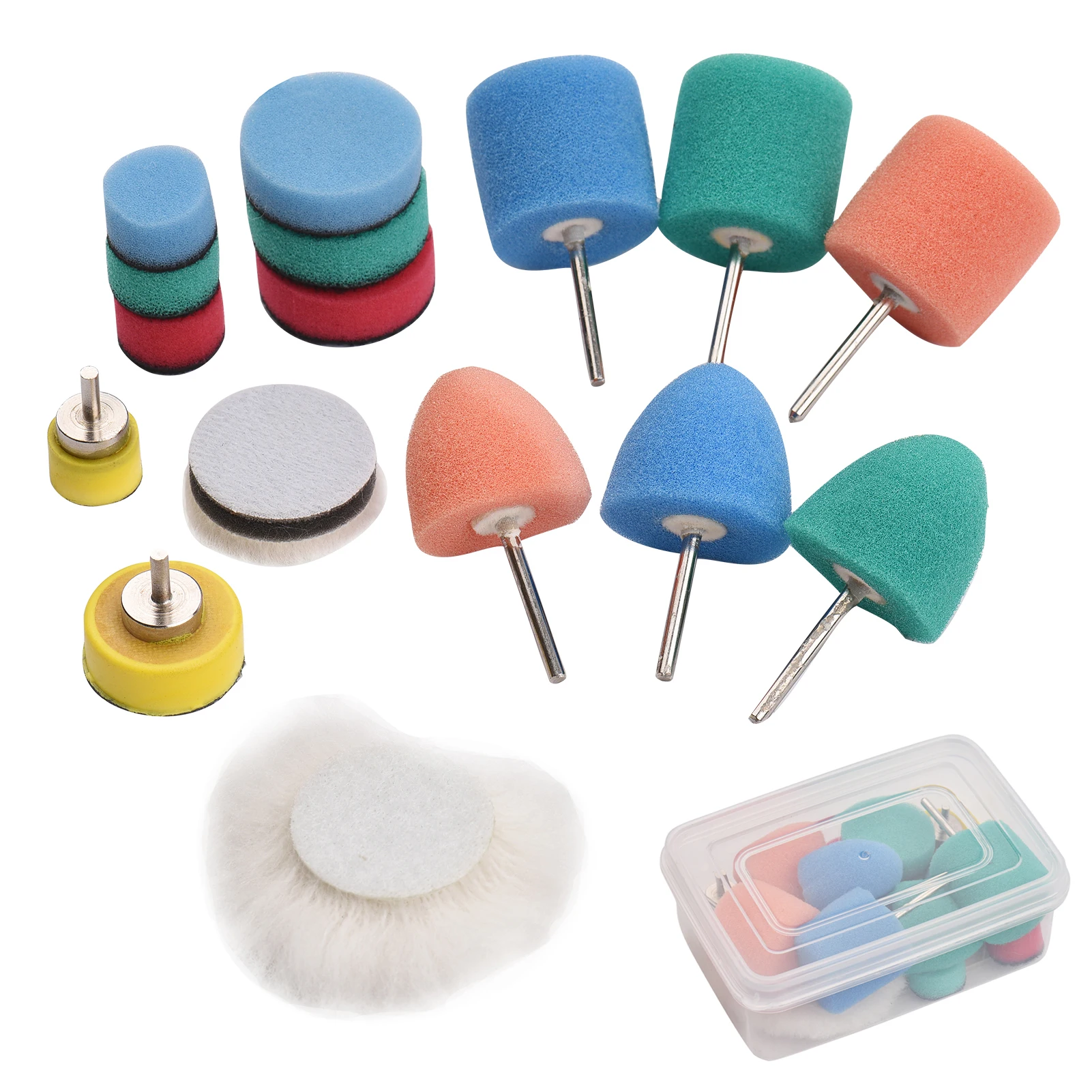 16PCS/set Buffing Polishing Pads 16 Pcs Mini Detail Polisher Pads Buffing Pad Kits Car Detail Polisher Pads Tools for Car Wheel
16PCS/set Buffing Polishing Pads 16 Pcs Mini Detail Polisher Pads Buffing Pad Kits Car Detail Polisher Pads Tools for Car Wheel