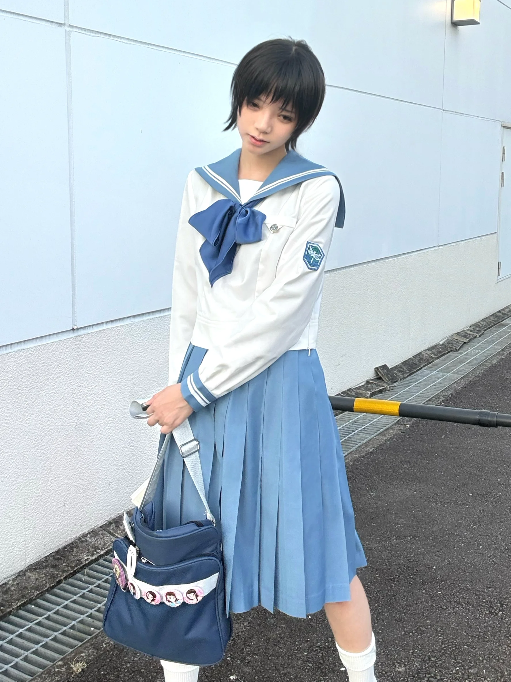 Original Design Summer Wind Bell Long Sleeve Sailor Uniform JK School Uniforms Japanese Style Mid-Length Skirt Women's Set
Original Design Summer Wind Bell Long Sleeve Sailor Uniform JK School Uniforms Japanese Style Mid-Length Skirt Women's Set