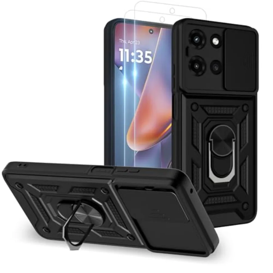 for Moto G 2025/2026 Case, Moto G Play 2026 Phone Case with 2PC Screen Protector, Sliding Camera Cover and Multi Angle Stand fo
for Moto G 2025/2026 Case, Moto G Play 2026 Phone Case with 2PC Screen Protector, Sliding Camera Cover and Multi Angle Stand fo