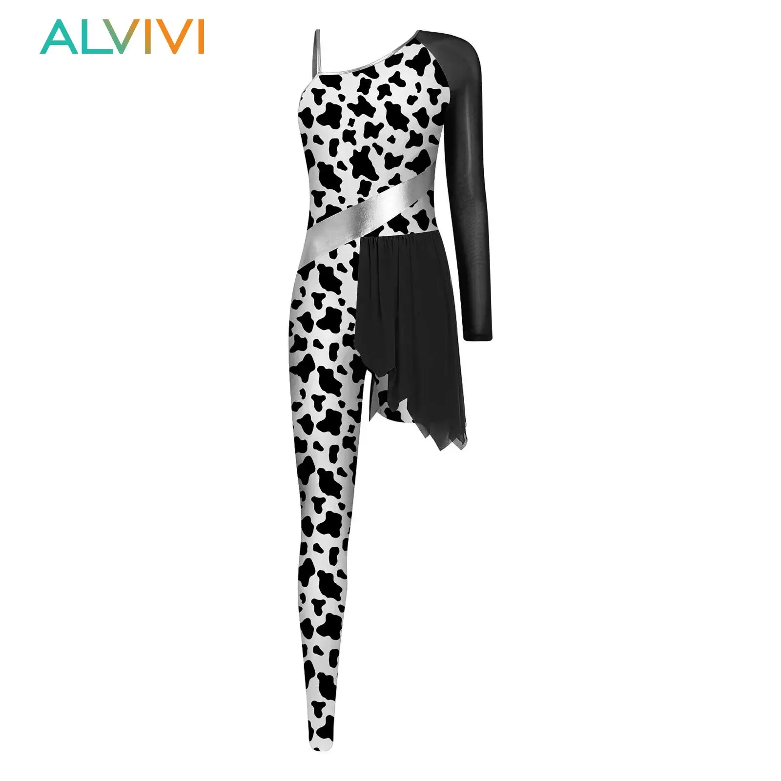 Womens Gymnastics Ballet Latin Dance Leotard Jumpsuit One Shoulder Pants Legs Bodysuit Primitive Tribal Cave Cosplay Costume
Womens Gymnastics Ballet Latin Dance Leotard Jumpsuit One Shoulder Pants Legs Bodysuit Primitive Tribal Cave Cosplay Costume
