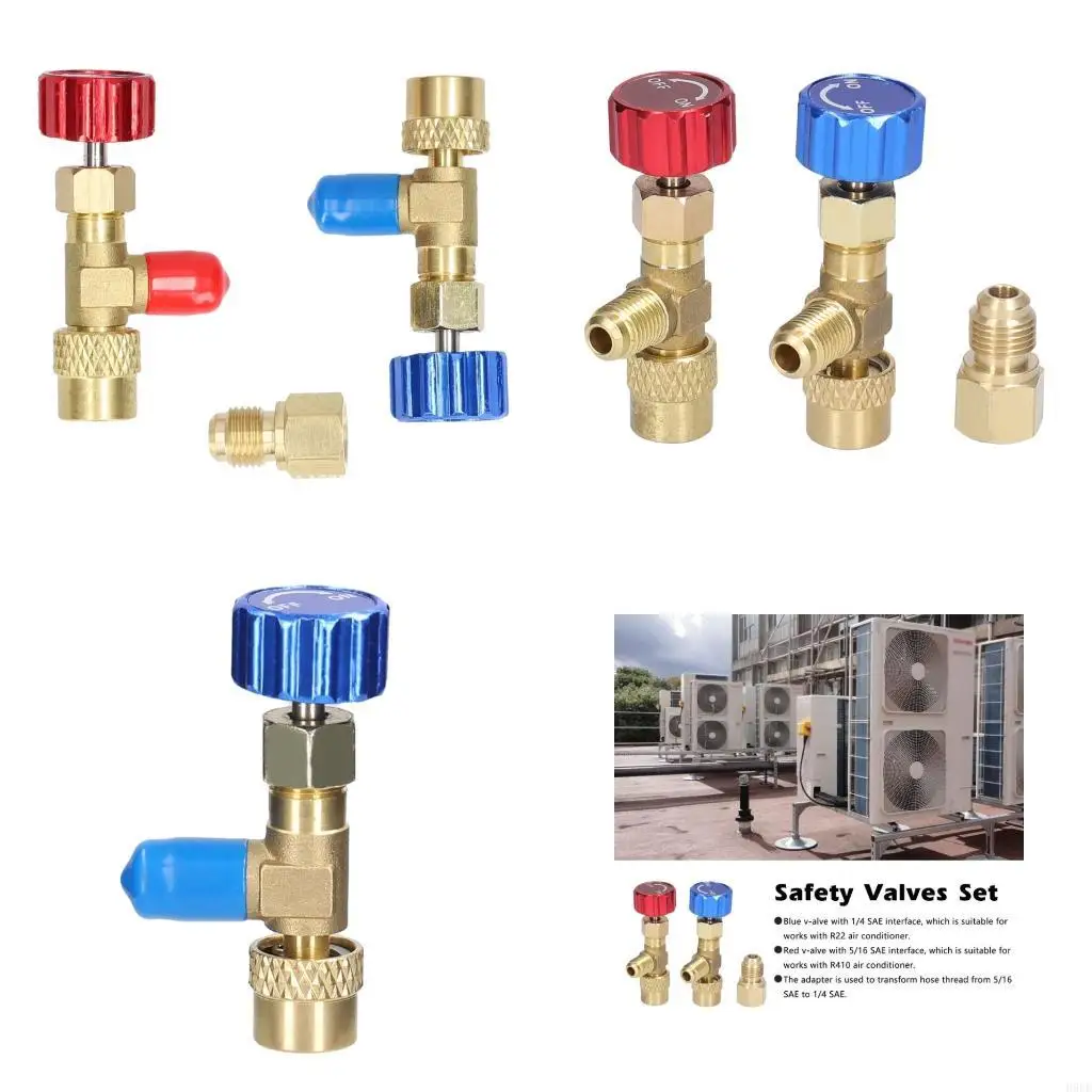 Connector Charging Valves Connector R22 R410 Air Conditioner Safety Valves Connection Adapter H9EE
Connector Charging Valves Connector R22 R410 Air Conditioner Safety Valves Connection Adapter H9EE