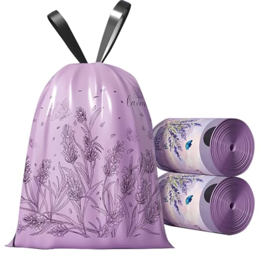 100pcs 2.6 Gallon Small Trash Bags Tearing-Free Drawstring for Bathroom Office Home Bedroom Trash Can with Purple Lavender Prin
100pcs 2.6 Gallon Small Trash Bags Tearing-Free Drawstring for Bathroom Office Home Bedroom Trash Can with Purple Lavender Prin