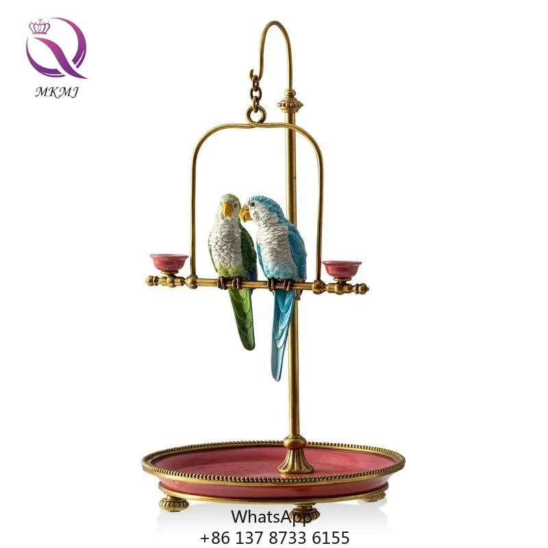 Classical Porcelain With Brass High-end Bird Tabletop Decoration Parrot Candle Holder For Home Decor
Classical Porcelain With Brass High-end Bird Tabletop Decoration Parrot Candle Holder For Home Decor
