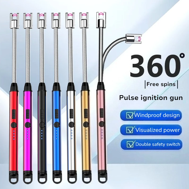 1-5 PCS New USB Arc Charging Pulse Ignition Gun with Metal Visible Battery Level, Windproof 360-Degree Rotating Kitchen Igniter
1-5 PCS New USB Arc Charging Pulse Ignition Gun with Metal Visible Battery Level, Windproof 360-Degree Rotating Kitchen Igniter