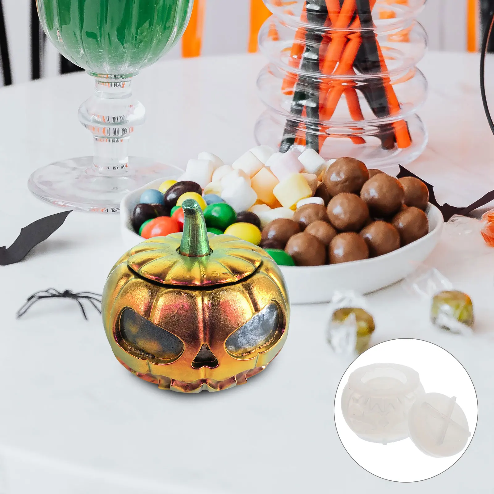 Halloween Pumpkin Decoration Three-dimensional Jar Mold Molds Decorations Silica Gel
Halloween Pumpkin Decoration Three-dimensional Jar Mold Molds Decorations Silica Gel