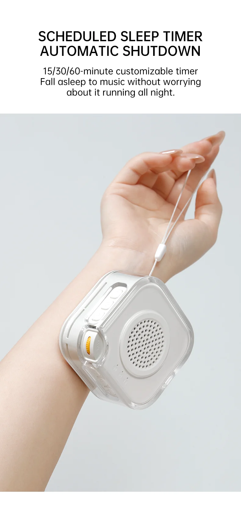 Smart Baby Sleep Soother – Automatic Noise Detection, 3-Level Night Light, Bluetooth Speaker, 15/30/60min Timer
Smart Baby Sleep Soother – Automatic Noise Detection, 3-Level Night Light, Bluetooth Speaker, 15/30/60min Timer