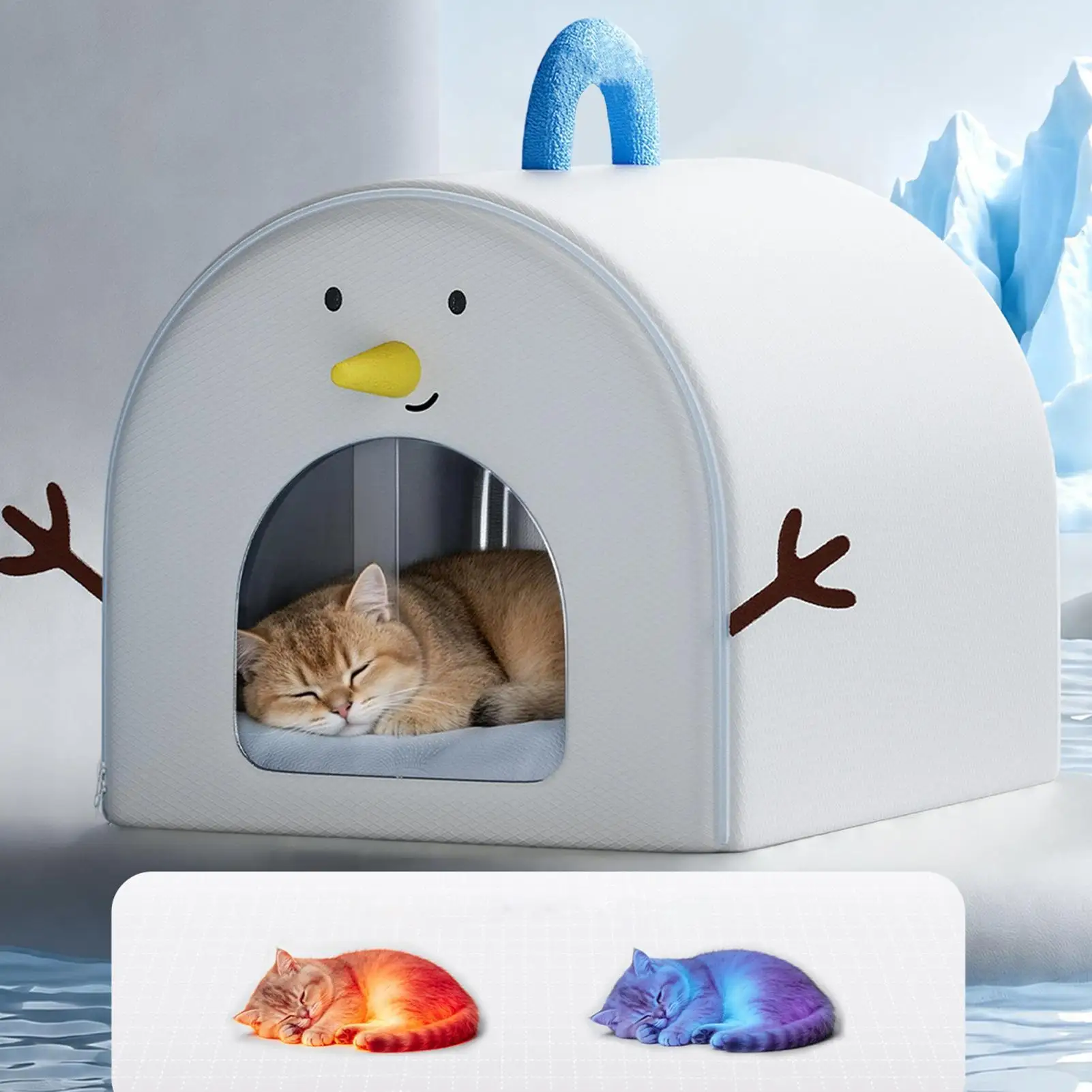 Pet Cooling House Insulated Foldable Ice Pack Puppy Cave Cats Dogs Summer Cooling Bed For Cats Dogs Home Dorm Office Apartment
Pet Cooling House Insulated Foldable Ice Pack Puppy Cave Cats Dogs Summer Cooling Bed For Cats Dogs Home Dorm Office Apartment