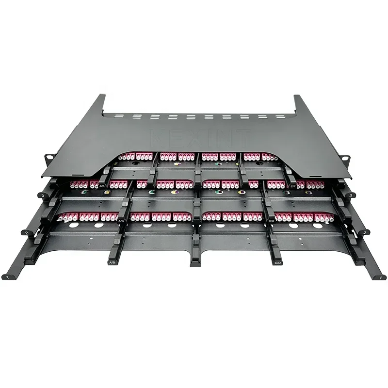 KEXINT FTTH Высококачественная 19-дюймовая 1U ODF с направляющим типом и 8 оптическими кассетами 12 MPO/MTP-LC, 144 ядра, оптоволоконная патч-панелью
KEXINT FTTH Высококачественная 19-дюймовая 1U ODF с направляющим типом и 8 оптическими кассетами 12 MPO/MTP-LC, 144 ядра, оптоволоконная патч-панелью