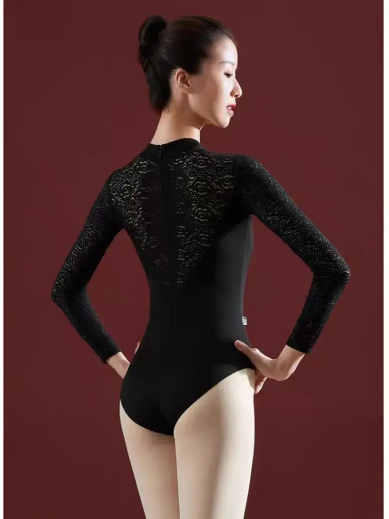 New ballet dance Chinese style collar long sleeved lace body suit, adult practice body suit, women's aerial yoga jumpsuit
New ballet dance Chinese style collar long sleeved lace body suit, adult practice body suit, women's aerial yoga jumpsuit