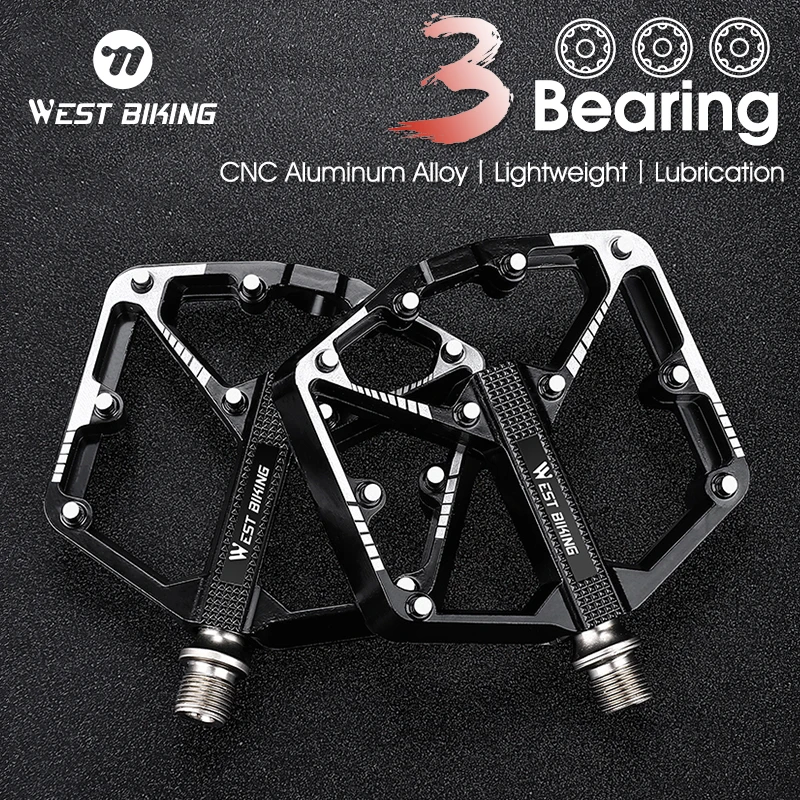 WEST BIKING 3 Bearings Bicycle Pedals Colorful Aluminum Alloy MTB Road BMX Bike Pedal Anti-slip Widen Flat Pedals Cycling Parts
WEST BIKING 3 Bearings Bicycle Pedals Colorful Aluminum Alloy MTB Road BMX Bike Pedal Anti-slip Widen Flat Pedals Cycling Parts